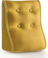 Kombinierbares ergonomisches Bettkissen Leinen-Gelb